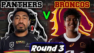 Penrith Panthers vs Brisbane Broncos  NRL  Round 3  Live Stream Commentary [upl. by Eniahs]