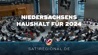 Niedersachsen Landtag beschließt Haushalt für 2024 [upl. by Dumond718]