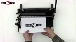 How to Use a RhinOTuff SemiAutomated Wire Binding Machine [upl. by Nebeur296]