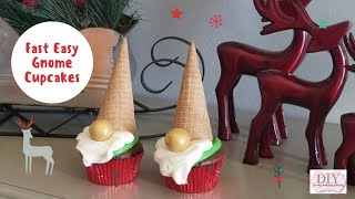 Fast Easy DIY Gnome Cupcakes [upl. by Werdn]