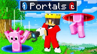 Using PORTALS To Prank My Friends In Minecraft [upl. by Dwain]