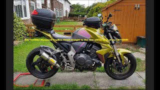 Givi MonoLock E300N2 TopBox fitted directly to the pillion seat CB1000R [upl. by Obara]