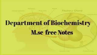 MSc Biochemistry Free Notes [upl. by Ylram]