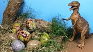 Dinosaur Surprise eggs Huevos de dinosaurio  ไข่ ไดโนเสาร์ ประหลาด ใจ 놀라운 3D 퍼즐 공룡 계란 공룡 서프라이즈 [upl. by Attenal323]