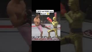 Star Wars Fights c3po starwars haha funny lol robot fighting ufc miketyson jakepaul r2d2 [upl. by Mandell]