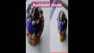 Easy agarbatti stand making wall putty clay incenseholder  youtubeshort Rumis idea 2024 [upl. by Llehsyt]