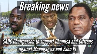 🟨SADC Chairperson to support Chamisa against Mnangagwa and Zanu PF 🇿🇼 [upl. by Alane]