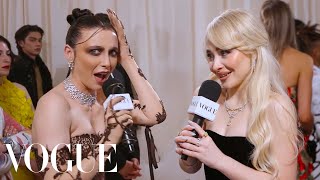 Sabrina Carpenter amp Emmas Friendship Began at Met Gala  Met Gala 2024 With Emma Chamberlain [upl. by Lauralee914]