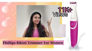 Best Bikini Trimmer For Girls Phillips Bikini Trimmer BRT382 Full Review Easy Hair Removal [upl. by Dyoll]