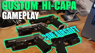 Custom Hi Capa Gameplay Tapp Airsoft HPA Bag review  Speedsoft CQB City [upl. by Herzberg898]