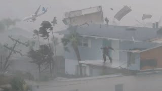 Hurricane Milton Scariest Tornado Moments Ever Caught On Camera  Fort Myers Florida USA [upl. by Thurlow]