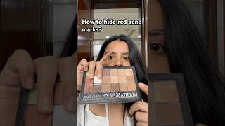 How to hide red acne marks and scars using color theory acnescars palettebydiya colortheory [upl. by Juditha889]