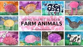 Drawing Animals Using Shapes [upl. by Healey]