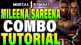 Mortal Kombat 1 Mileena Combos Sareena Kameo  Mortal Kombat 1 Mileena Sareena Combo Tutorial [upl. by Josephson]