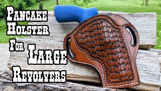 Making a pancake holster for a large frame revolver [upl. by Burgwell632]