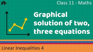 Maths Inequalities Part 4 Graphical solution of two three equations Mathematics CBSE Class X1 [upl. by Ieppet]