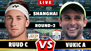 🔴LIVE RUUD C VS VUKIC A • Shanghai Masters 2024 Round 2 medvedev tennis ATP shanghai [upl. by Malda]