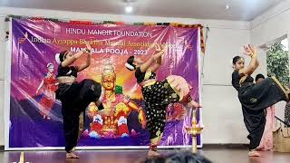 Pamba Ganapathi Dance 💃  At Hindu Ayyappa Mandir Lagos 🇳🇬 [upl. by Senoj]