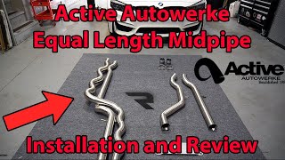 BEST SOUNDING S55 EXHAUST SETUP Active Autowerke Equal Length Midpipe Install M3 COMPETITION [upl. by Kielty93]