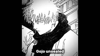 Gojo sealed vs Gojo unsealed editanime jujutsukaisen gojosatoru [upl. by Arutak]