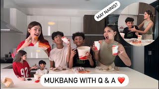 MUKBANG WITH Q amp A Wallad amp Yeahbert Ghin amp Swerab May nagalit [upl. by Elamaj]