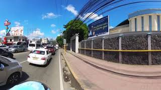 UPTOWN TO AYALA MALL 360 DEGREE VIDEO ON MOTORBIKE [upl. by Esinereb]