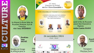 🛑DIRECT  Ziguinchor  6eme édition du Gingembre littéraire sur le « Vivre Ensemble » [upl. by Aseeram62]