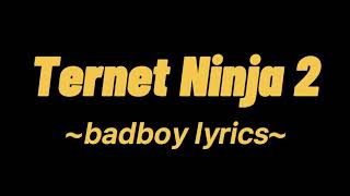 Ternet Ninja 2  badboy  lyrics [upl. by Birecree326]