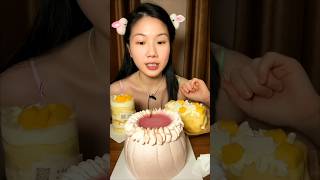 Cream cake 🍧🍨🍝🍦🥙🧁🥮🍮🥧🥞🤤🤤 foodie dessert lover food cake challenge delicious eating shorts [upl. by Roselin]