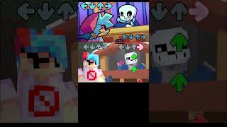 UNDERTALE X FNF But in Minecraft FANMADE [upl. by Batchelor]