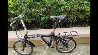 Surplus Folding Bike Review My Peugeot Colibri [upl. by Luhar]