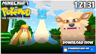 Minecraft POKEMON Addon is Here v12131😍 How to download Pokemon Addon in Android amp iOS [upl. by Oivalf]