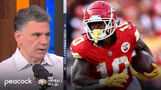 Isiah Pacheco adds to Kansas City Chiefs injury depth concerns  Pro Football Talk  NFL on NBC [upl. by Nomzzaj]