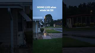 1st Daylight Hurricane Milton Brooksville Florida Hurricanemilton wind rain hurricane florida [upl. by Noed]