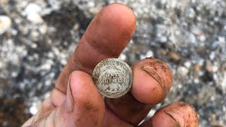 Another Silver Coin from Under the Road  Quick Hunt Before Dark [upl. by Buiron]