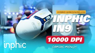 INPHIC IN9 2050 Gaming Mouse Unboxing Setup and Review 🖱️ [upl. by Feerahs]