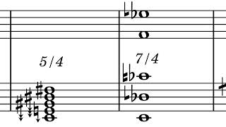 Crazy microtonal chords Prime number fractions [upl. by Udell]