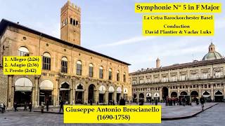 Giuseppe Antonio Brescianello 16901758  Symphonie NÂº 5 in F Major [upl. by Adele]