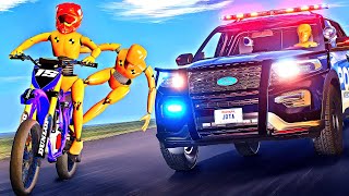 Police Chase and Car Crashes 02 BeamNGDrive [upl. by Eissej819]