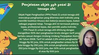 Kelompok 5 penghasilan pajak pasal 21 Tenaga Ahli [upl. by Anenahs983]