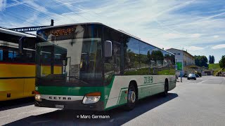 De PuidouxChexbres à Vevey gare en remplacment CFF en SETRA des MBC [upl. by Anauqahc]