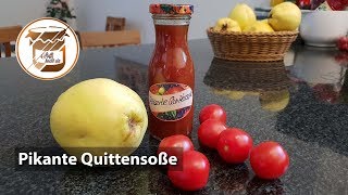 QuittenGrillsoße pikant und herzhaft Tolles einfaches Rezept 😎 [upl. by Lydnek]