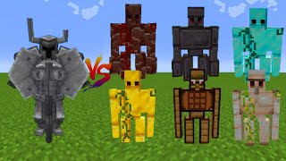 Ferrous Wroughtnaut vs All Golems in Epic Minecraft Mob Battlequot [upl. by Nelleeus]