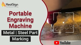 Portable Engraving Machine for Metal Marking  Steel Part Marking [upl. by Genie676]