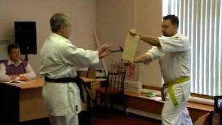 Uechiryu Karatedo TAMESHIWARI NUKITE SOKUSEN GERI amp HAITO UCHI [upl. by Hagi]