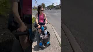 Curb or sidewalk ms disability thestruggleisreal scooter accessibility accessibilitymatters [upl. by Nolasba]