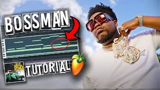 How To Make BOSSMAN DLOW Type Beats From SCRACH fl studio tutorial [upl. by Kate984]