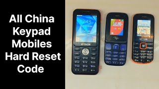 All China Keypad Mobile Hard Reset Code China Keypad Phone Factory Reset Code [upl. by Eey950]