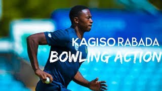 Kagiso Rabada Bowling Action HD  Sport Blaster [upl. by Amerigo48]