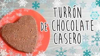 Turrón de chocolate casero  Receta fácil [upl. by Elacim730]